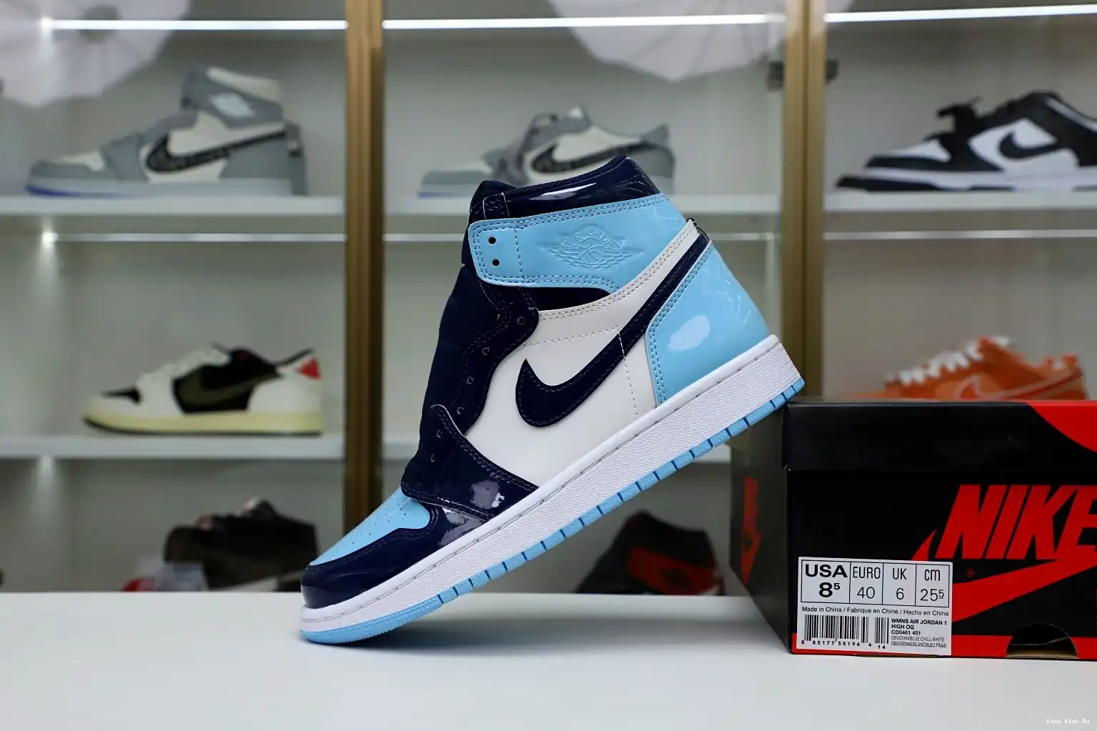 JORDAN HIGH 1 AIR CHILL' RETRO OG 'BLUE Kimikick WMNS 0403